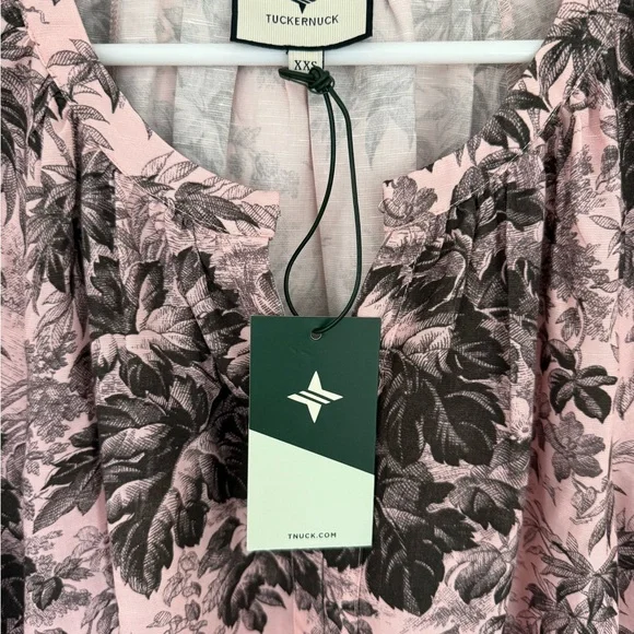 Tuckernuck Lilac Pink Pressed Powder Toile Lyles Dress - Picture 2 of 10